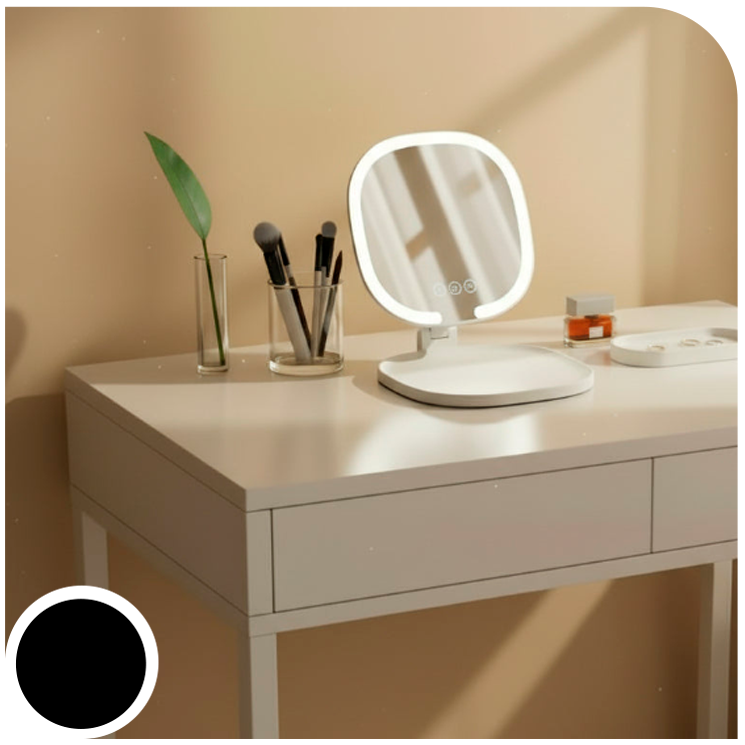 Espejo Luz Led Plegable Portatil