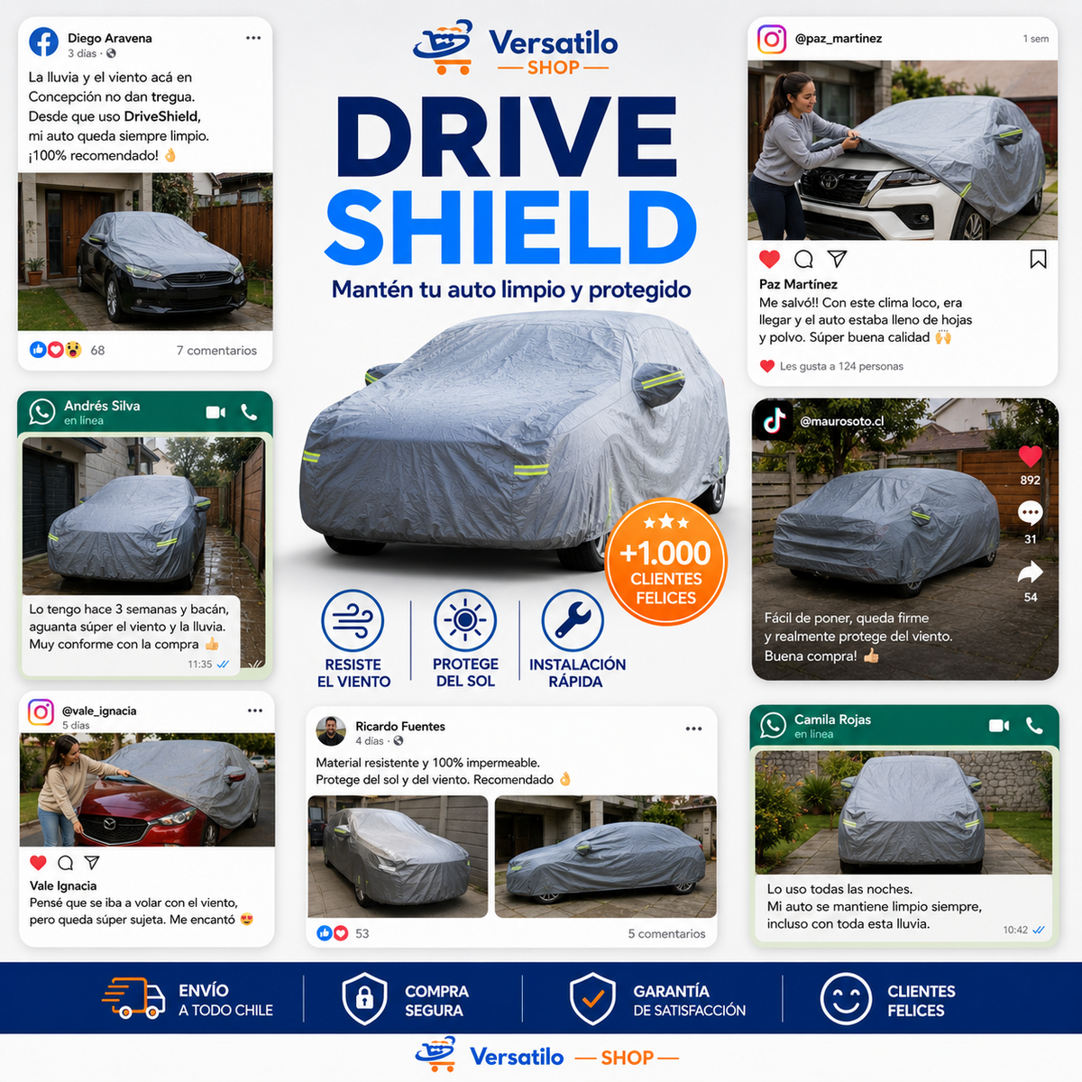 DriveShield - Mantén tu auto limpio y protegido